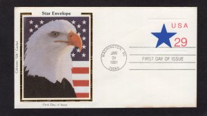 U619 Star, FDC Colorano Silk