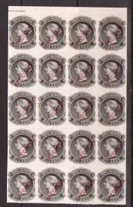 Nova Scotia #8Pii #8Piii #8Piv XF Mint Proof Block Of Twenty