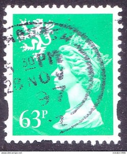 GREAT BRITAIN Scotland 1997 QEII 63p Emerald-Green Machin SGS93 FU