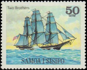 Samoa #521-524, Complete Set(4), 1980, Ships, Never Hinged
