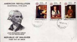 Maldive Islands, First Day Cover, Americana