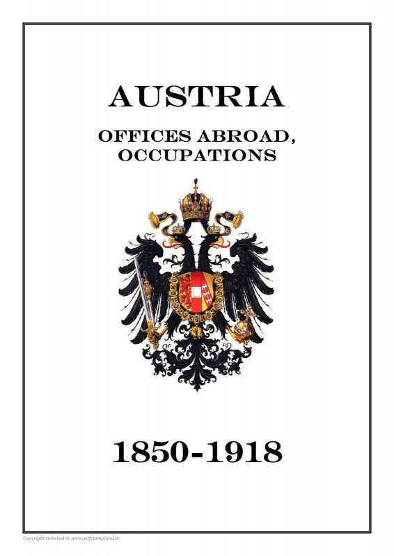 Austria offices abroad, occupation 1850-1918  PDF(DIGITAL) STAMP ALBUM PAGES