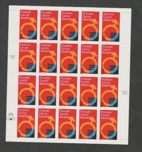 U.S. Scott #3315 Prostate Cancer Stamps - Mint NH Sheet - BM Plate