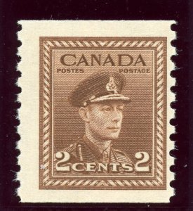 Canada 1948 KGVI 2c brown MNH. SG 397a. Sc 279.