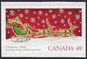 CHRISTMAS SANTA CLAUS, PARADE SLED = Canada 2004 #2069a MNH from Booklet BK298