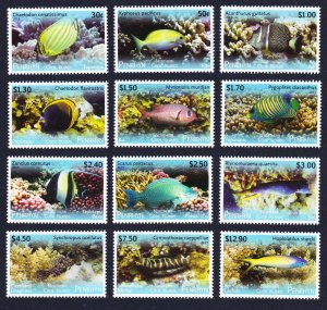 Penrhyn Fish Definitives Part 2 12v 2013 MNH SC#521-532 SG#626-637