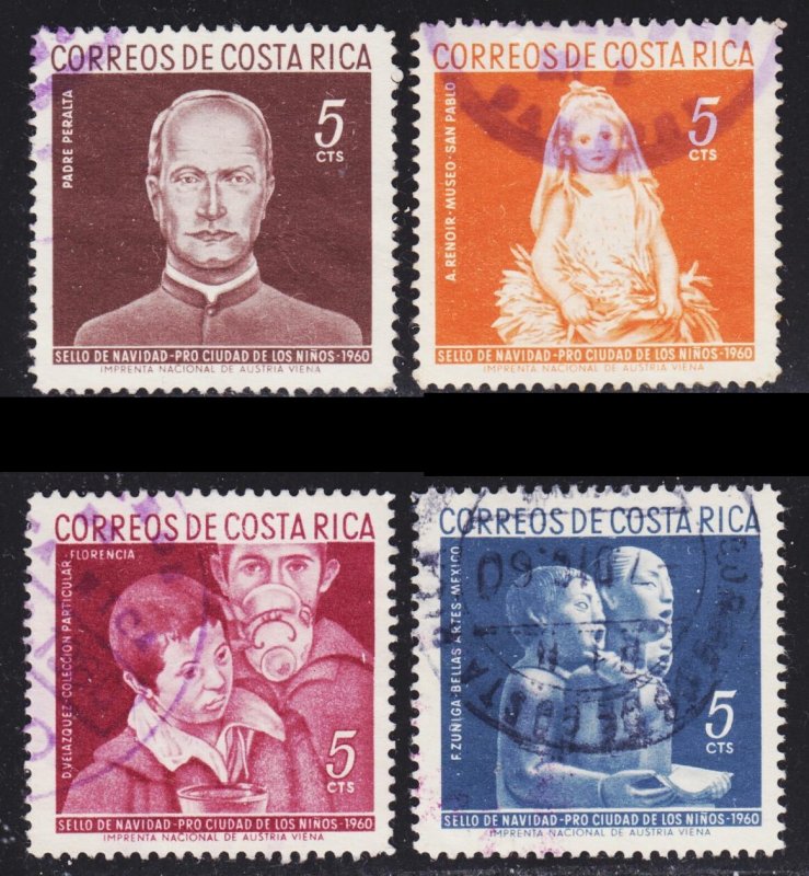 Costa Rica Scott RA7-10 complete set F to VF used.