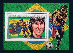 [60470] Guinea Bissau 1982 World Cup Soccer Football Zico MNH Sheet