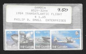 GAMBIA Sc#529-532 Mint Never Hinged Complete Set