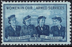 SC#1013 3¢ Service Women Single (1952) MNH