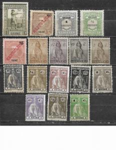 COLLECTION LOT OF 17 PORTUGESE GUINEA AS IS