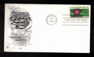 UNITED STATES FDC  Scott # 1272 - Traffic Safety - Art Craft Cachet