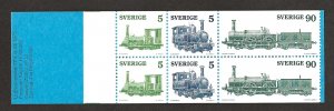 SWEDEN SC# 1136a COMP BKLT/6  FVF/MNH 1975
