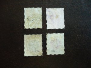 Stamps - Natal - Scott# 101,102,105,106 - Used Part Set of 4 Stamps