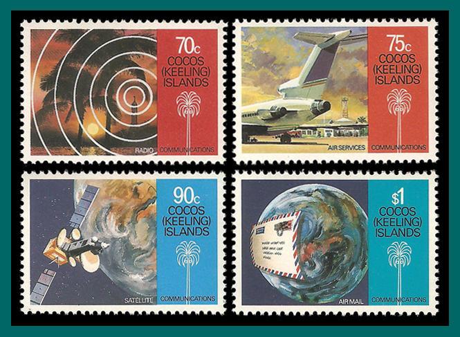 Cocos 1987 Communications, MNH 162-165,SG165-SG168