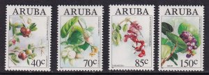 Aruba   #109-112   MNH  1994  wild fruit