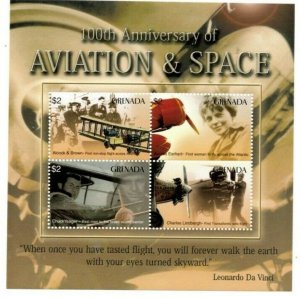 Grenada 2003 - Aviation & Space - Sheet Of 4 Stamps - Scott #3362 - MNH