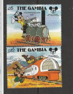 Gambia 1987 60th Anniv Disney the 5D & 12D VFU/CTO SG 757 & 759