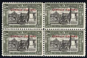 Italian Colonies, Somalia #B25-27 (Sass.119-122) Cat€220 (for singles), 192...