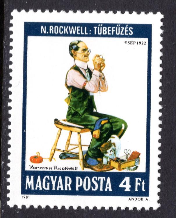 Hungary 2719 Norman Rockwell Painting MNH VF