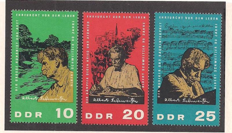 GERMANY - DDR SC# 748-50 VF MNH 1965