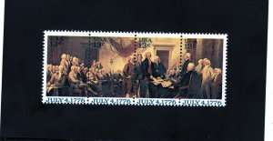 1691-1694 Declaration of Independence, MNH strip/4