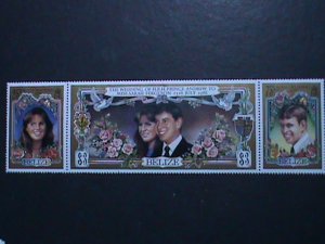 BELIZE-1986 SC# 833-WEDDING -PRINCE ANDREW & SARAH FERGUSON -LARGE SIZE STAMP