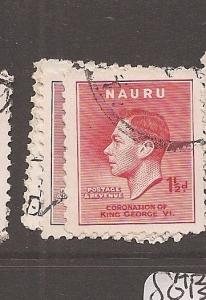 Nauru KGVI Coronation SG 40-3 VFU (6azl)