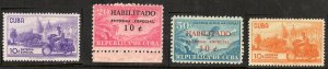 Cuba 1958 Special Delivery Scott # E28-31 MNH