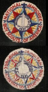 1937 BOY SCOUT JAMBOREE PATCH Washington DC