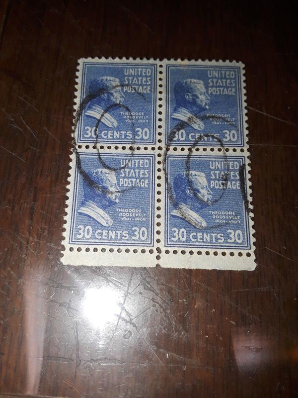 1938 USA Used Presidents blocks