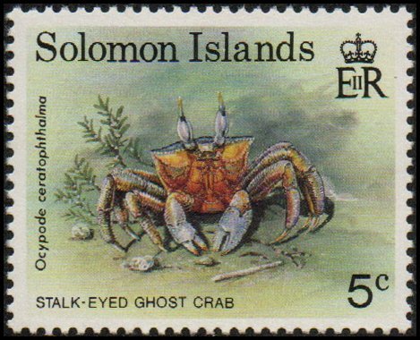 Solomon Islands 733 - Mint-NH - 5c Stalk-eyed Ghost Crab (1993)