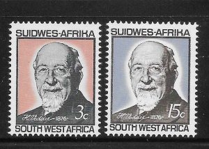 South West Africa 1966 Vedder Birthday Sc 302-303 MNH A627