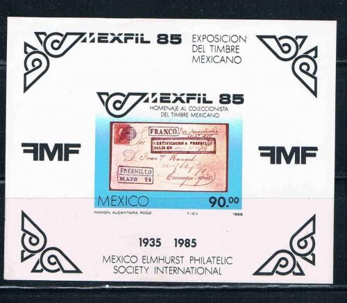 Mexico MNH SS 1385 Mexfil 85 Stamps (ML0191)+