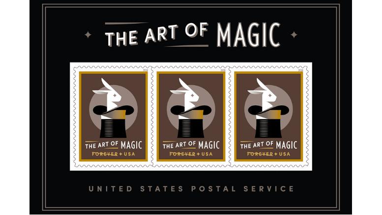 2018 50c The Art of Magic, Souvenir Sheet of 3 Scott 5306 Mint F/VF NH