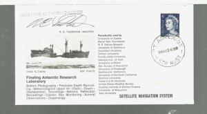 1968 Australia Signed cover USNS Eltanin Antarctic Research Lab by Capt Thornton