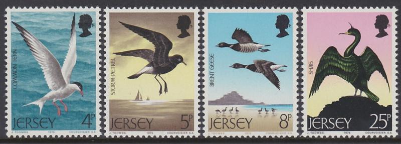 129-32 Jersey 1975 Birds MNH