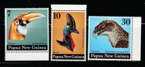 Papua New Guinea 399-401 Set MNH Birds