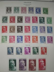 FRANCE COLLECTION 1849 – 1972 Scott Specialty album, mostly mint Scott $10,707.