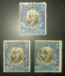 CANAL ZONE 1918 Type IV Overprint 5c Deep Blue & Black Scott #54 Rare