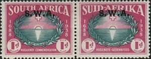 South West Africa, #B10  Mint Hinged from 1939     hinge remnants