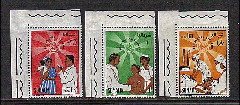 Somalia Scott # 320-22 WHO Anniversary MNH