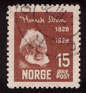 Norway Scott 133 Used stamp 1928 CV$3.25