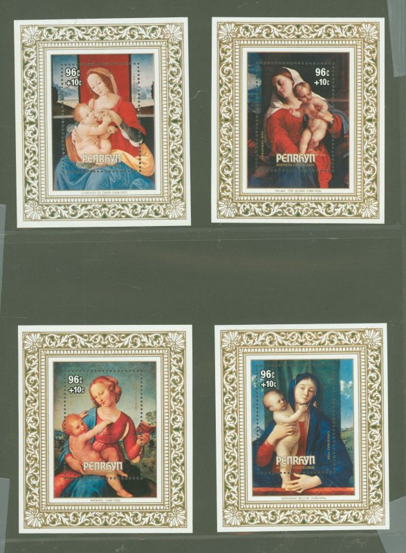 Penrhyn #307-310  Single (Complete Set) (Paintings)