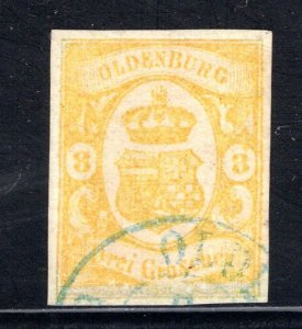 Oldenburg #14  Used, Signed on Back, VF.  CV $450.00   ...  4770015