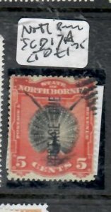 NORTH BORNEO 5C BIRD POSTAGE DUE SG D17A CTO   VFU    P0429B  H