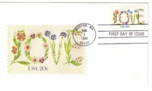 US 1951 20c  Love stamp on FDC Andrews Cachet Unaddressed ECV $12.50