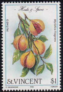 St. Vincent 1985 MNH Sc 831 $1 Nutmeg