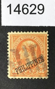 PHILIPPINES US STAMPS # 219 USED CV. $38 LOT #14629