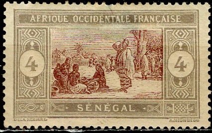 Senegal; 1914: Sc. # 91: *-/MHH Single Stamp